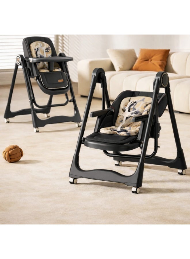 امبريلا كرسي طعام امبريلا k7  عالي الجودة 4x1 لون اسود - Image 1